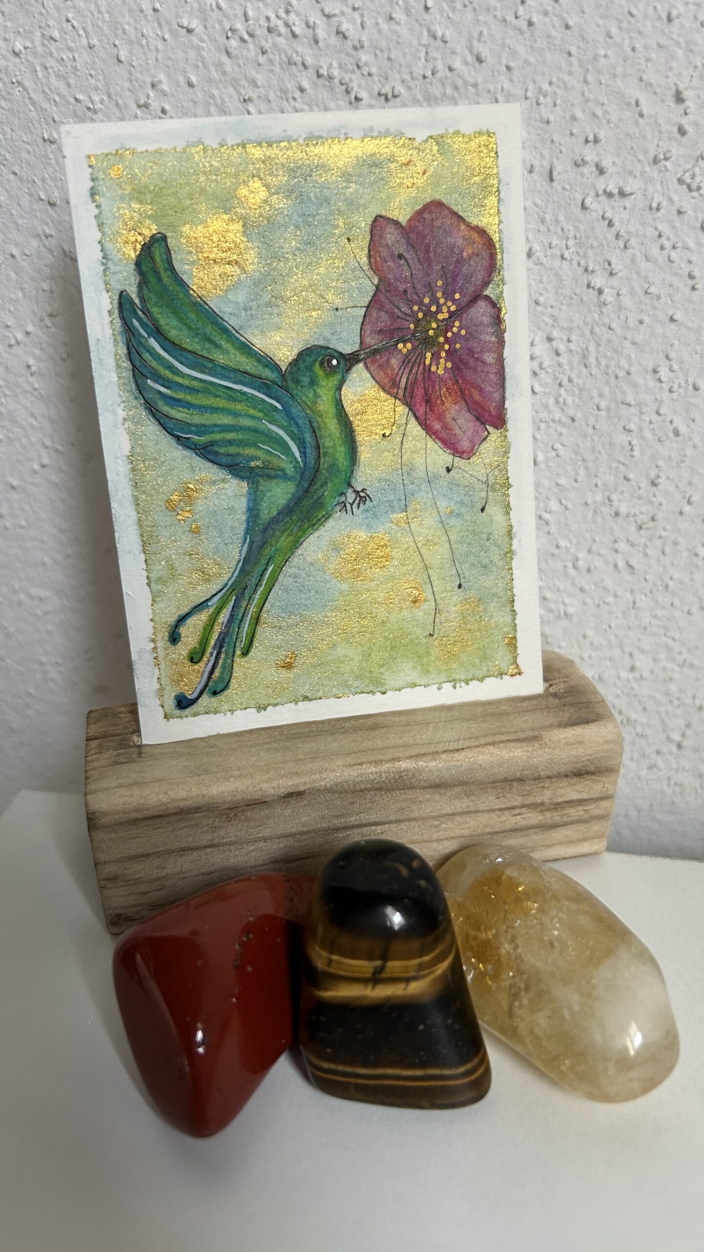 The Hummingbird Alchemist – Original Miniature Painting - Image 2